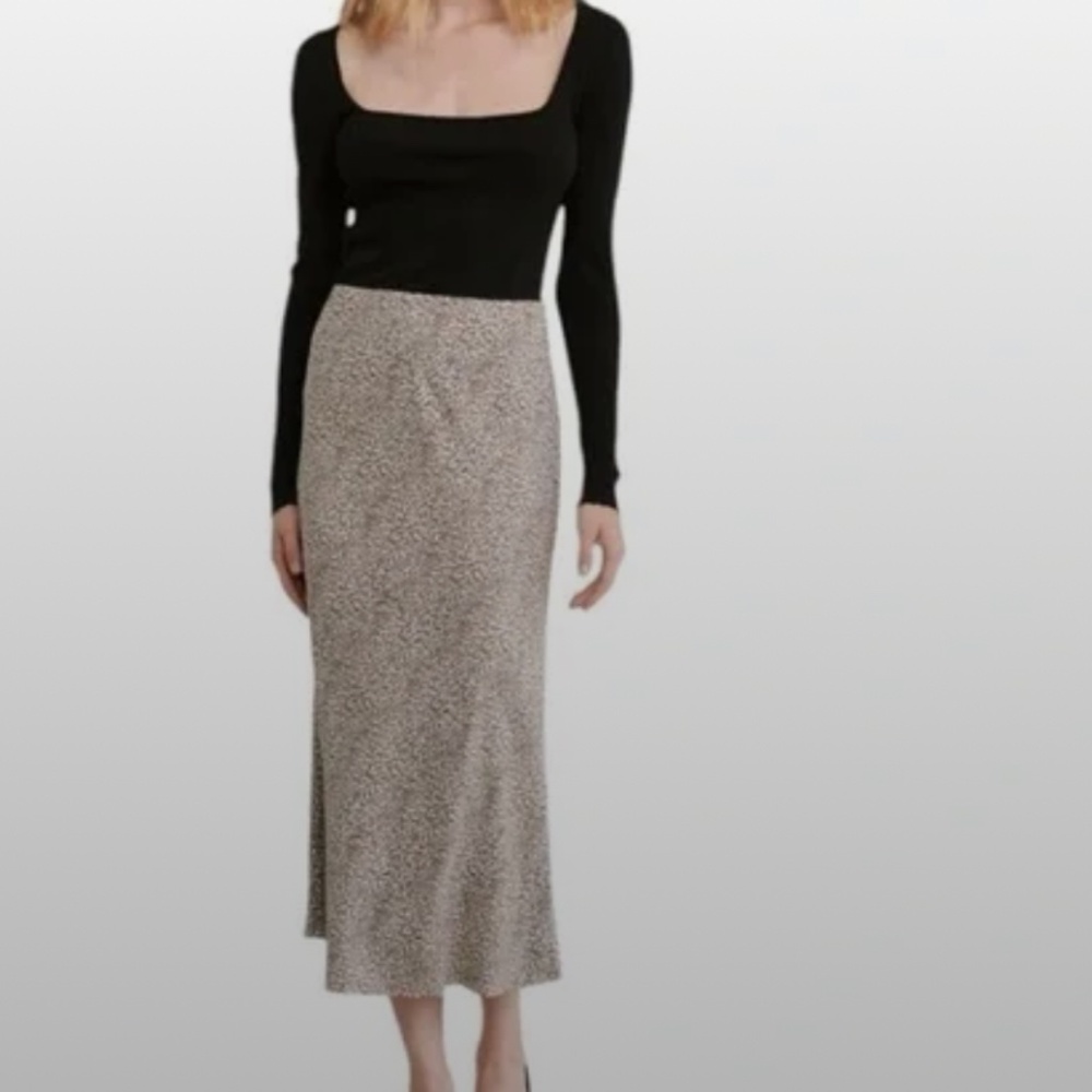 Jenni Kayne leopard midi skirt